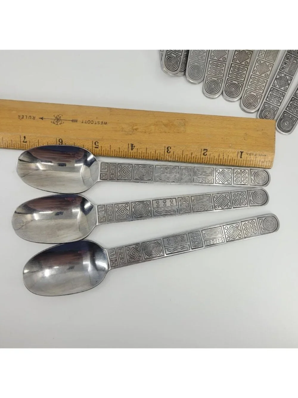 Cambridge AZTEC Stainless Steel Flatware Service for Two Plus - 16 Pieces